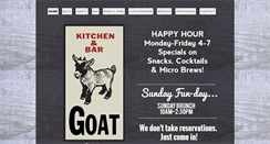 Desktop Screenshot of goatkitchenandbar.com